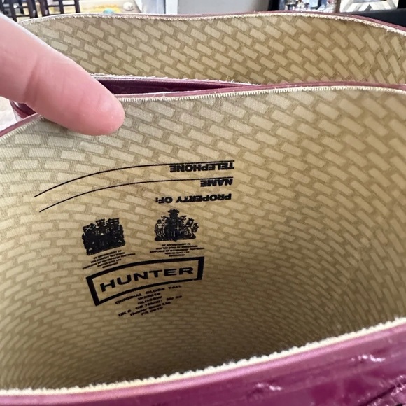 Hunter Tall Boots Gloss Magenta - Picture 3 of 4